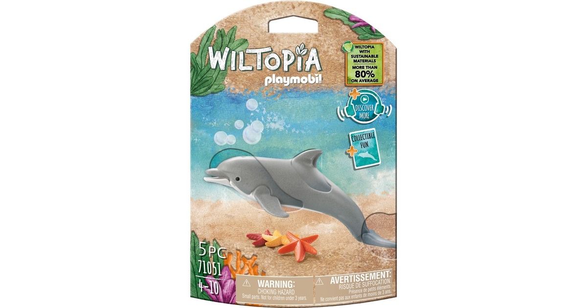 PLAYMOBIL 71051 Wiltopia Delfin, Konstruktionsspielzeug