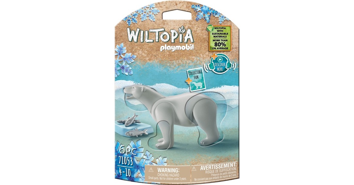 PLAYMOBIL 71053 Wiltopia Eisbär, Konstruktionsspielzeug
