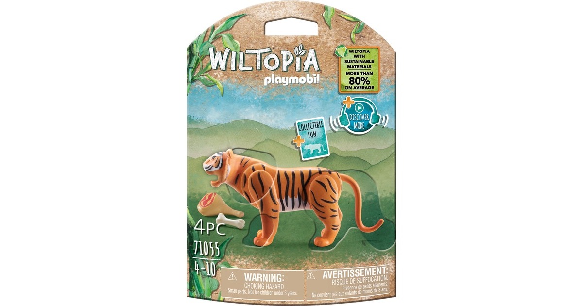 PLAYMOBIL 71055 Wiltopia Tiger, Konstruktionsspielzeug