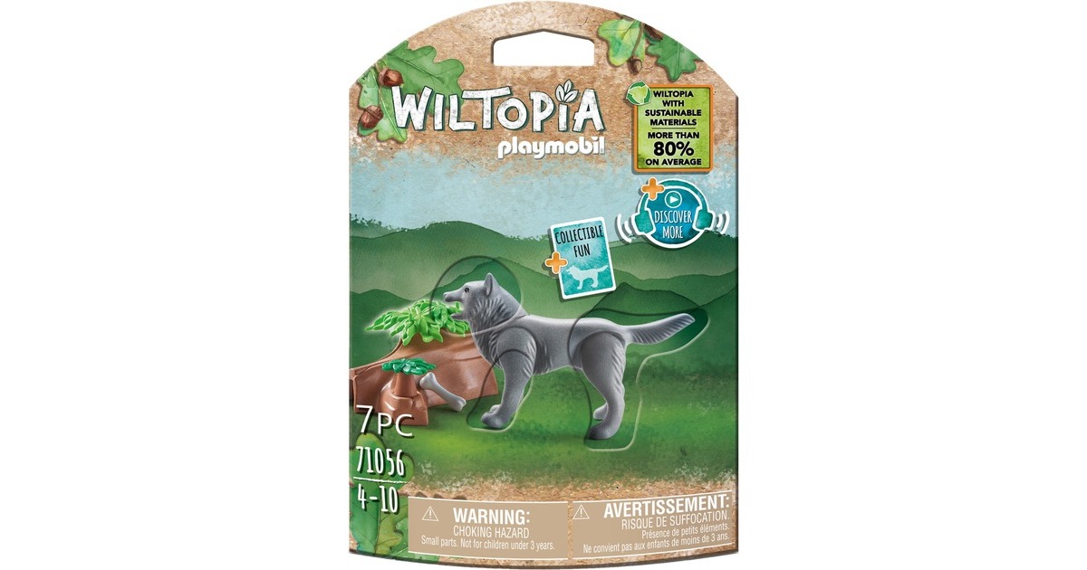 PLAYMOBIL 71056 Wiltopia Wolf, Konstruktionsspielzeug