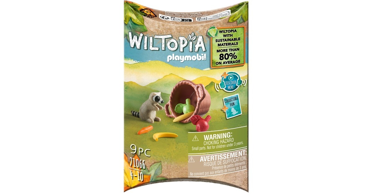 PLAYMOBIL 71066 Wiltopia Waschbär, Konstruktionsspielzeug