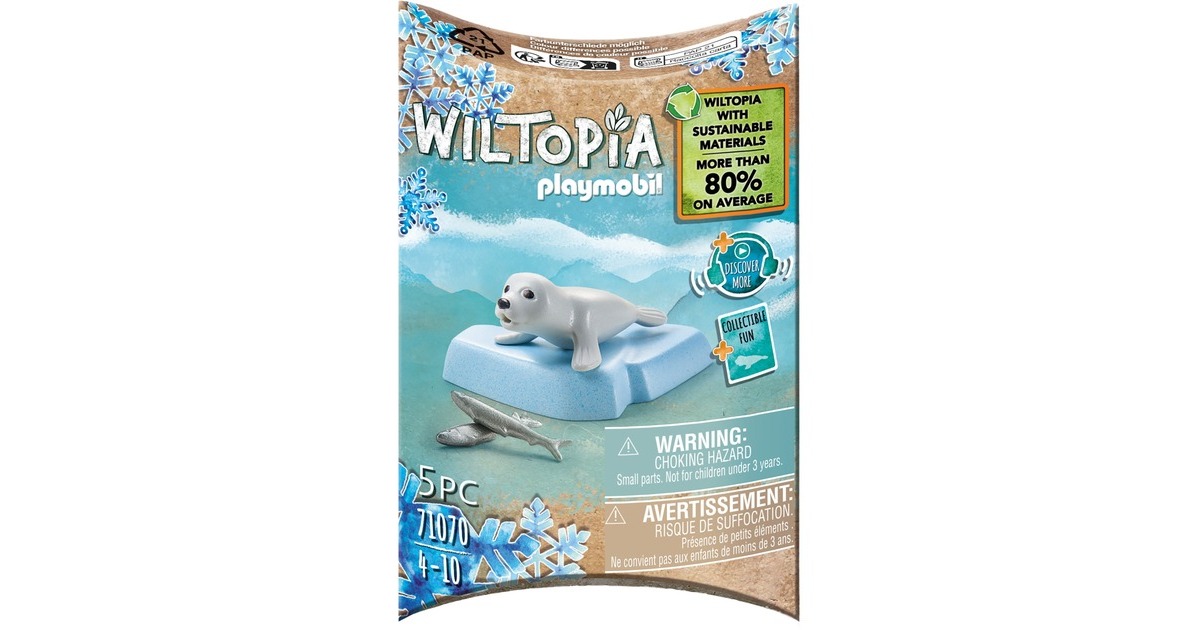 PLAYMOBIL 71070 Wiltopia Junger Seehund, Konstruktionsspielzeug