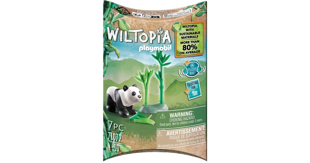 PLAYMOBIL 71072 Wiltopia Junger Panda, Konstruktionsspielzeug