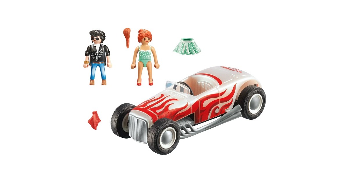 PLAYMOBIL 71078 City Life Starter Pack Hot Rod, Konstruktionsspielzeug