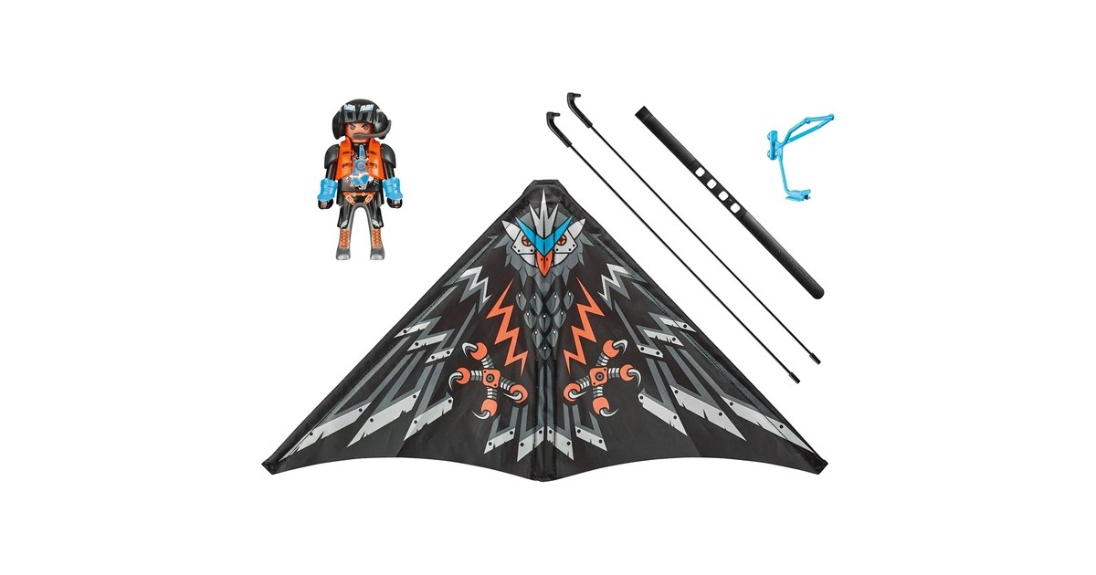 PLAYMOBIL 71079 Sports & Action Starter Pack Drachenflieger, Konstruktionsspielzeug