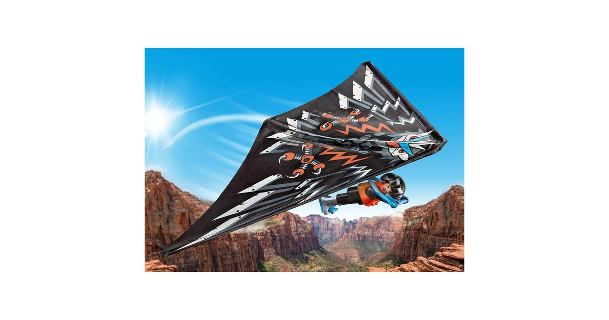 PLAYMOBIL 71079 Sports & Action Starter Pack Drachenflieger, Konstruktionsspielzeug