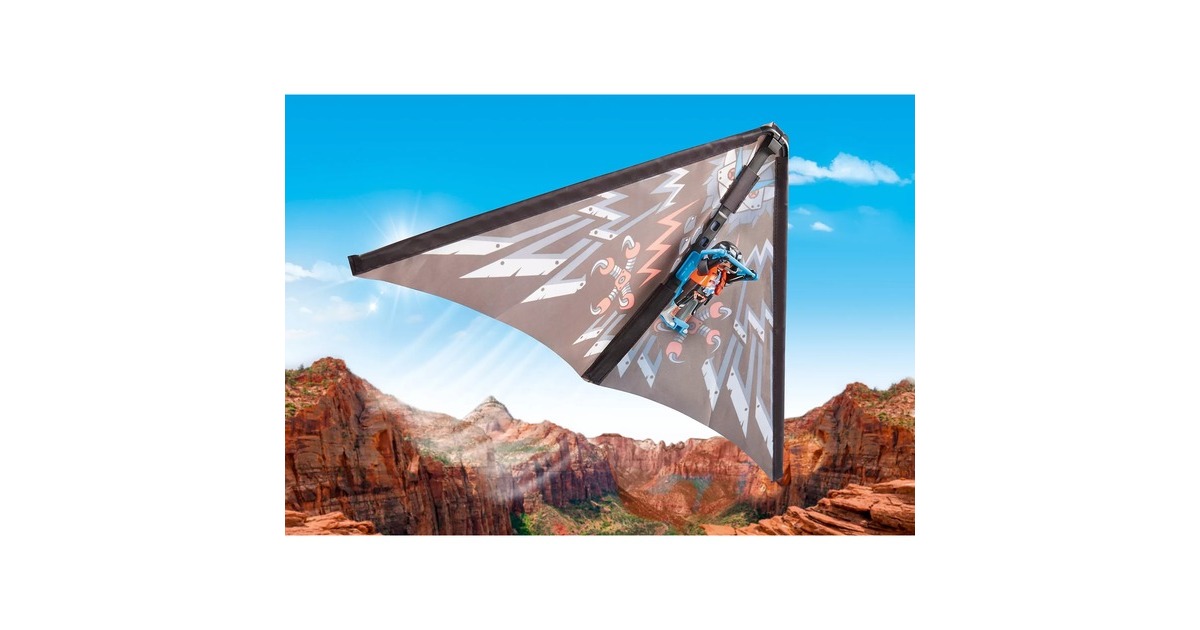 PLAYMOBIL 71079 Sports & Action Starter Pack Drachenflieger, Konstruktionsspielzeug