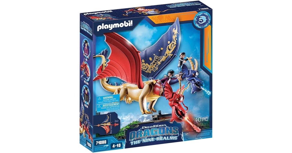 PLAYMOBIL 71080 Dragons: The Nine Realms - Wu & Wei, Konstruktionsspielzeug