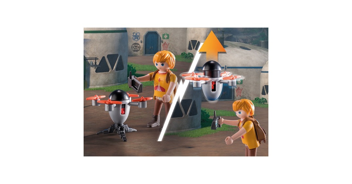 PLAYMOBIL 71081 Dragons: The Nine Realms - Thunder & Tom, Konstruktionsspielzeug(Mit Schuss- und Leuchtfunktion)