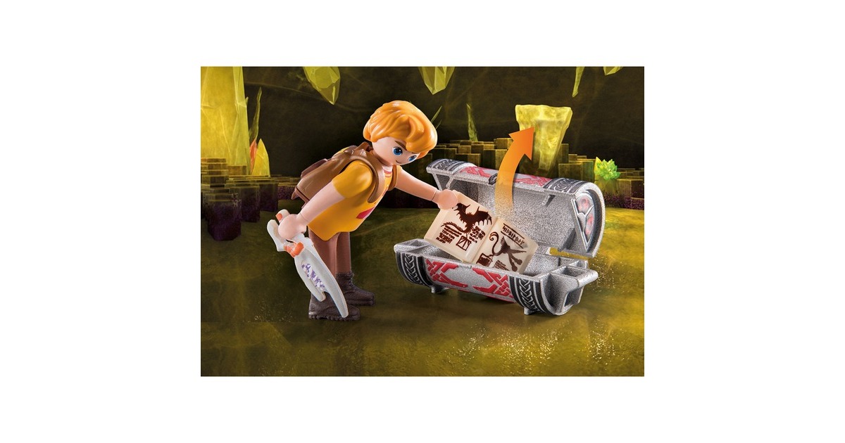 PLAYMOBIL 71081 Dragons: The Nine Realms - Thunder & Tom, Konstruktionsspielzeug(Mit Schuss- und Leuchtfunktion)