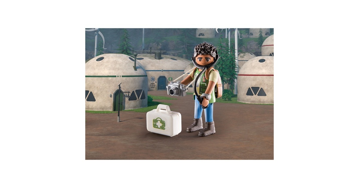 PLAYMOBIL 71082 Dragons: The Nine Realms - Plowhorn & D'Angelo, Konstruktionsspielzeug(Mit Kristallfels zum Sprengen)