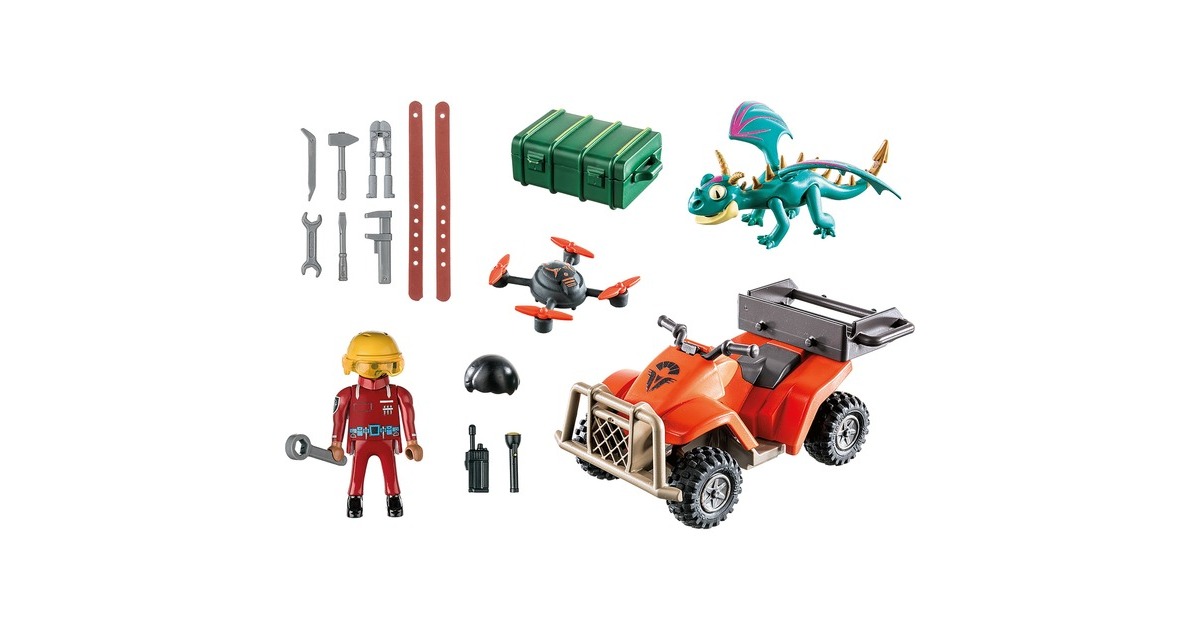 PLAYMOBIL 71085 Dragons: The Nine Realms - Icaris Quad & Phil, Konstruktionsspielzeug