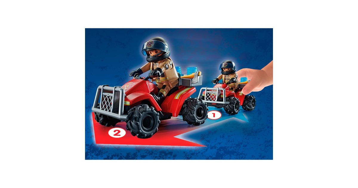 PLAYMOBIL 71090 City Action - Feuerwehr-Speed Quad, Konstruktionsspielzeug