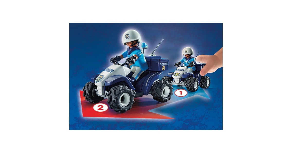 PLAYMOBIL 71092 City Action Polizei-Speed Quad, Konstruktionsspielzeug