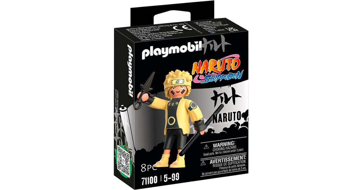 PLAYMOBIL 71100 Naruto Shippuden - Naruto Rikudou Sennin Mode, Konstruktionsspielzeug