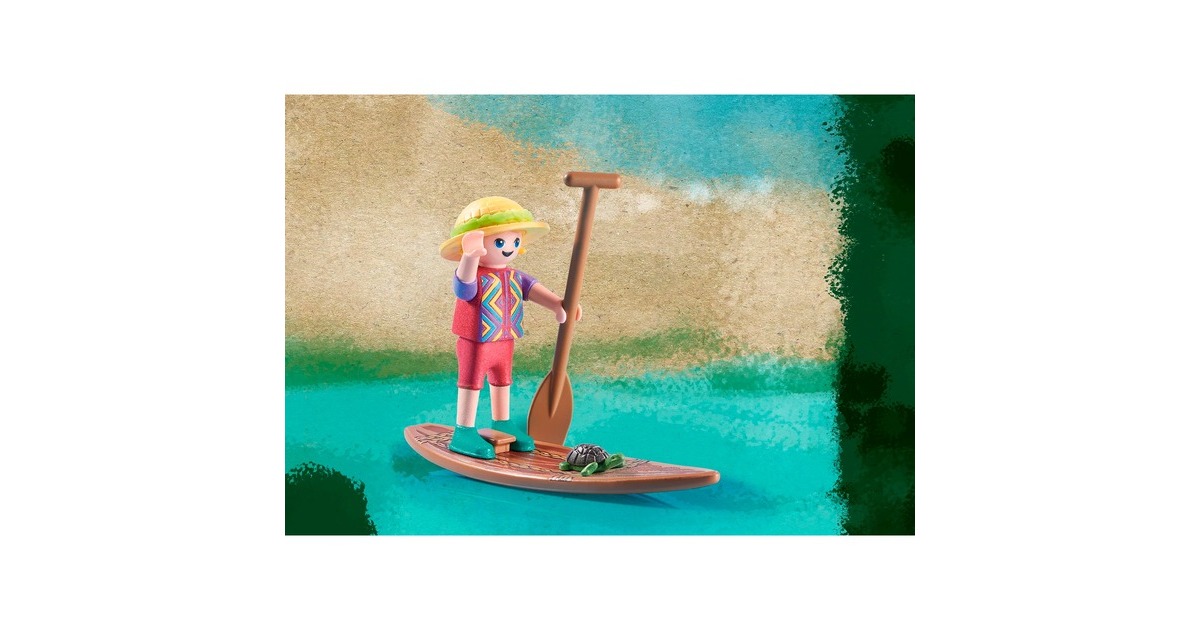 PLAYMOBIL 71143 Wiltopia - Paddeltour mit den Flussdelfinen, Konstruktionsspielzeug