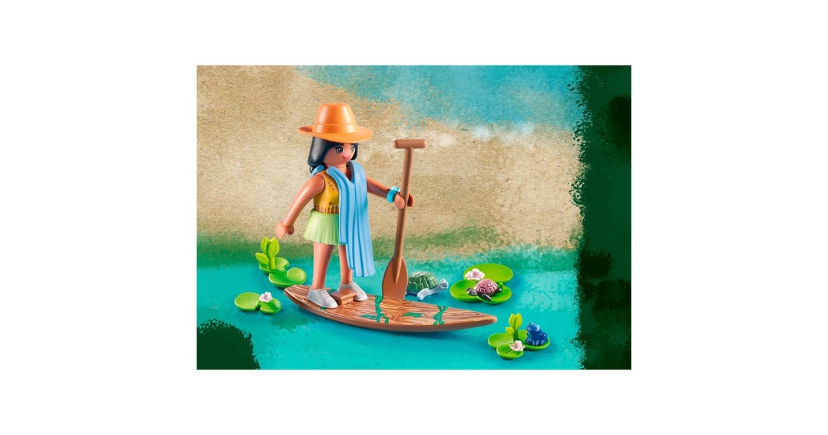 PLAYMOBIL 71143 Wiltopia - Paddeltour mit den Flussdelfinen, Konstruktionsspielzeug