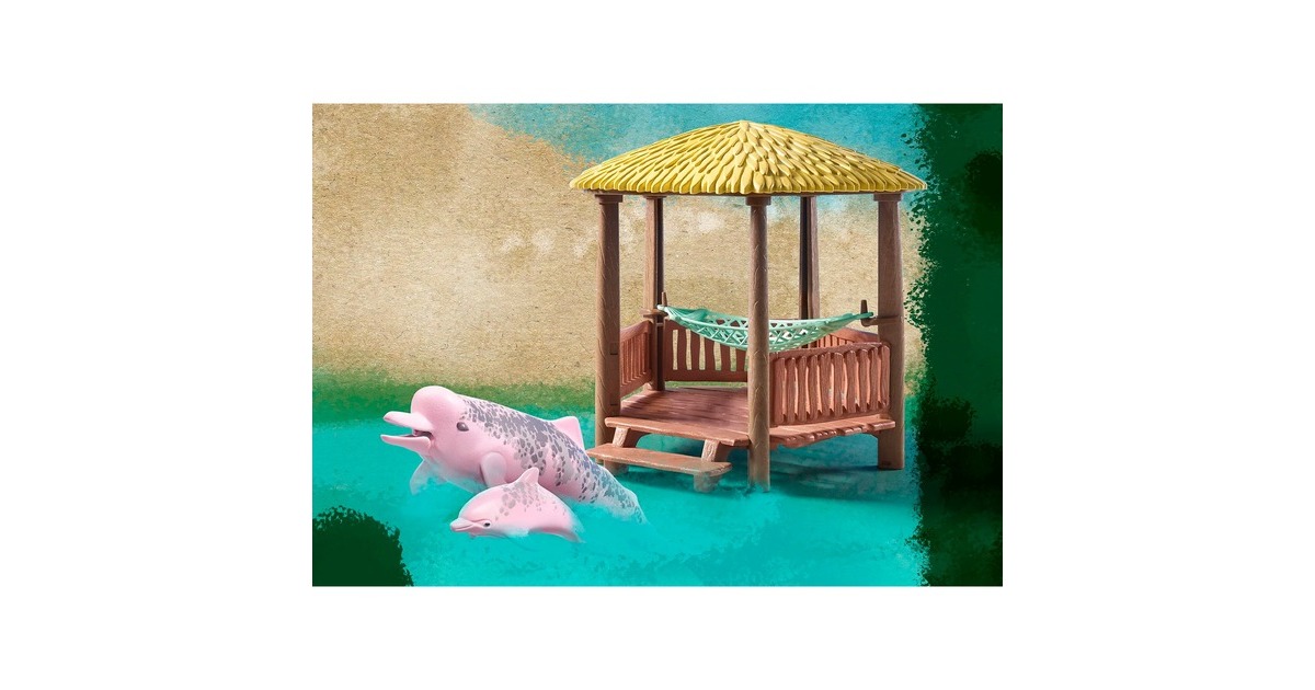 PLAYMOBIL 71143 Wiltopia - Paddeltour mit den Flussdelfinen, Konstruktionsspielzeug