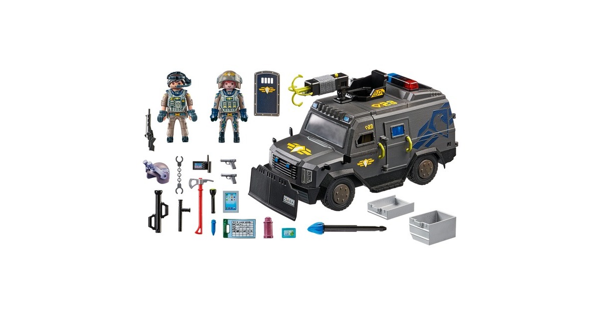 PLAYMOBIL 71144 City Action SWAT-Geländefahrzeug, Konstruktionsspielzeug