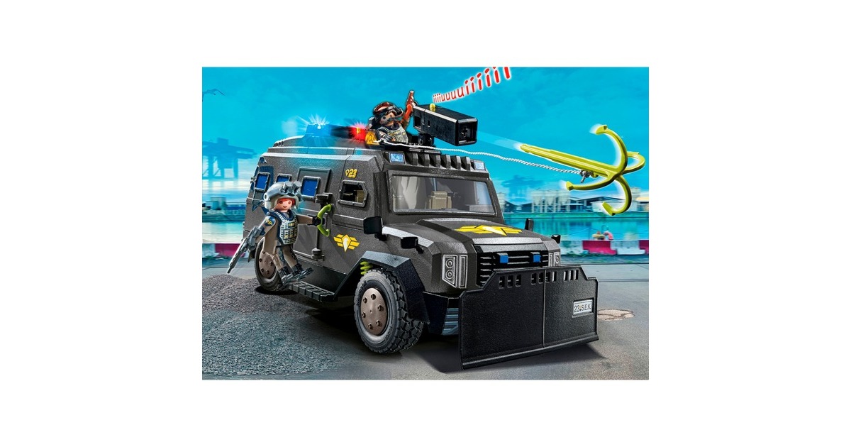 PLAYMOBIL 71144 City Action SWAT-Geländefahrzeug, Konstruktionsspielzeug