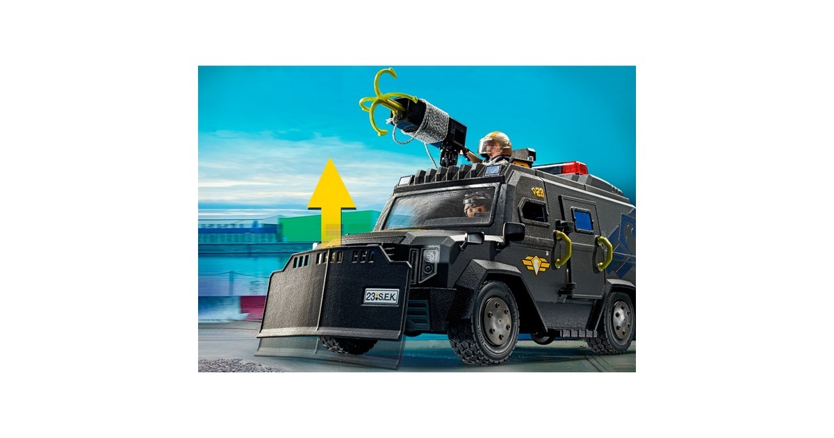 PLAYMOBIL 71144 City Action SWAT-Geländefahrzeug, Konstruktionsspielzeug