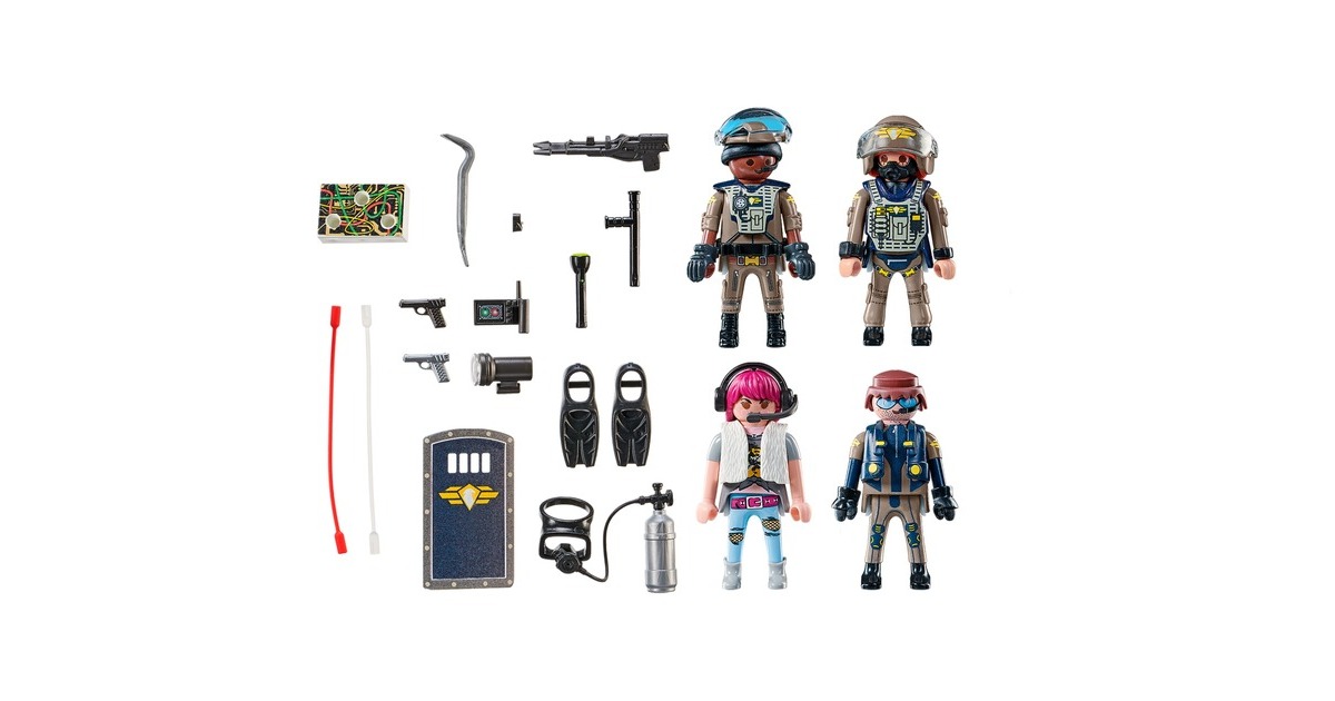 PLAYMOBIL 71146 City Action SWAT-Figurenset, Konstruktionsspielzeug