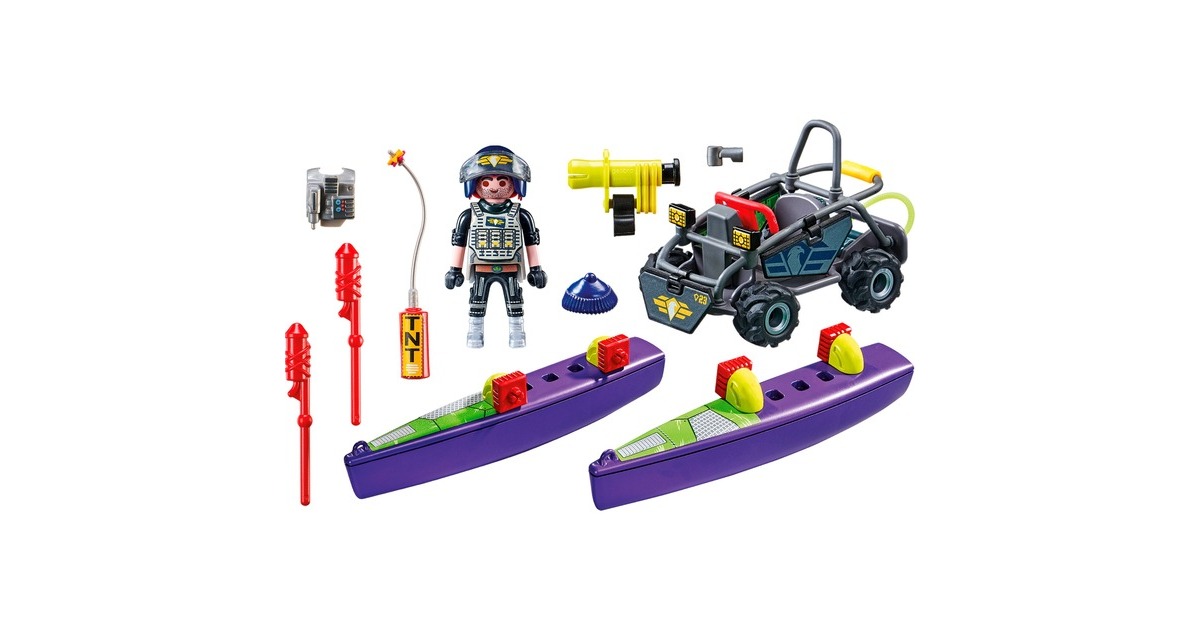 PLAYMOBIL 71147 City Action SWAT-Multi-Terrain-Quad, Konstruktionsspielzeug