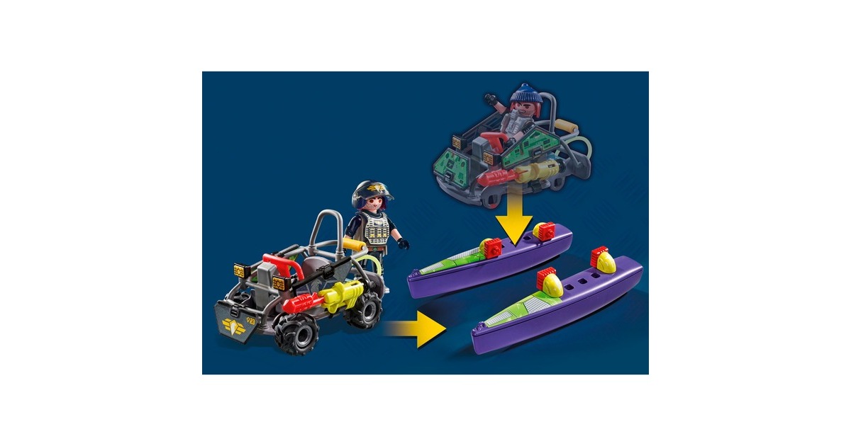 PLAYMOBIL 71147 City Action SWAT-Multi-Terrain-Quad, Konstruktionsspielzeug