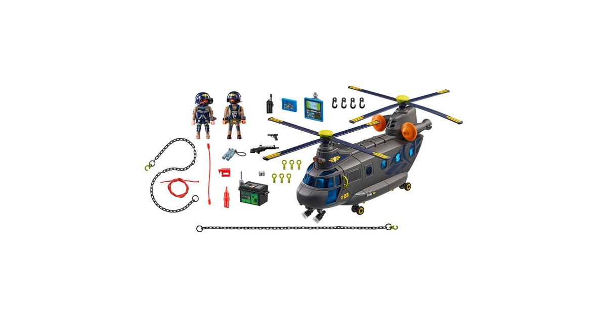 PLAYMOBIL 71149 City Action SWAT-Rettungshelikopter, Konstruktionsspielzeug
