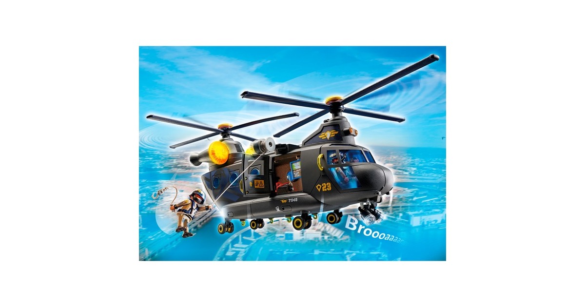 PLAYMOBIL 71149 City Action SWAT-Rettungshelikopter, Konstruktionsspielzeug