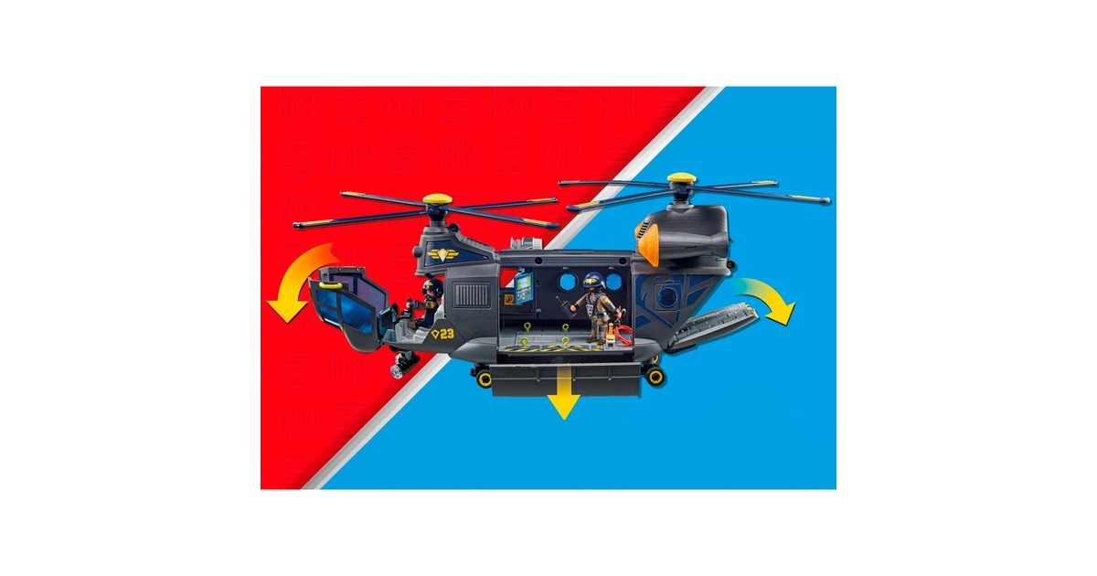 PLAYMOBIL 71149 City Action SWAT-Rettungshelikopter, Konstruktionsspielzeug