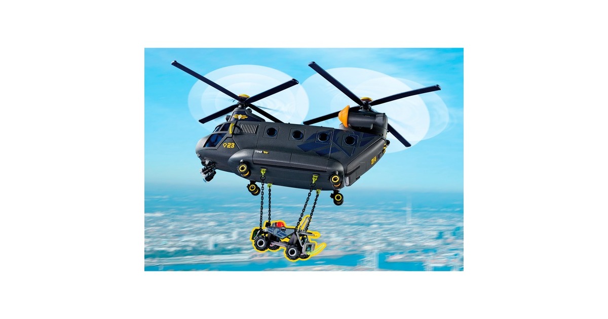 PLAYMOBIL 71149 City Action SWAT-Rettungshelikopter, Konstruktionsspielzeug