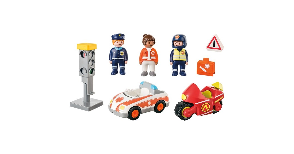 PLAYMOBIL 71156 1.2.3 Helden des Alltags, Konstruktionsspielzeug