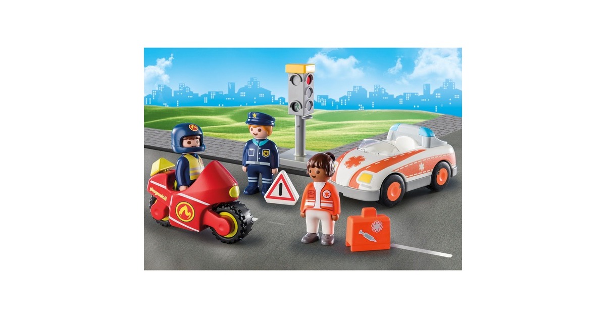 PLAYMOBIL 71156 1.2.3 Helden des Alltags, Konstruktionsspielzeug
