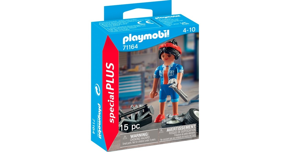 PLAYMOBIL 71164 specialPLUS Mechanikerin, Konstruktionsspielzeug