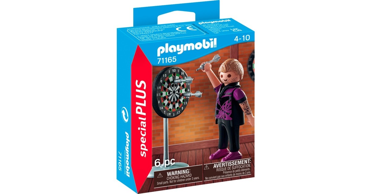 PLAYMOBIL 71165 specialPLUS Dartspieler, Konstruktionsspielzeug