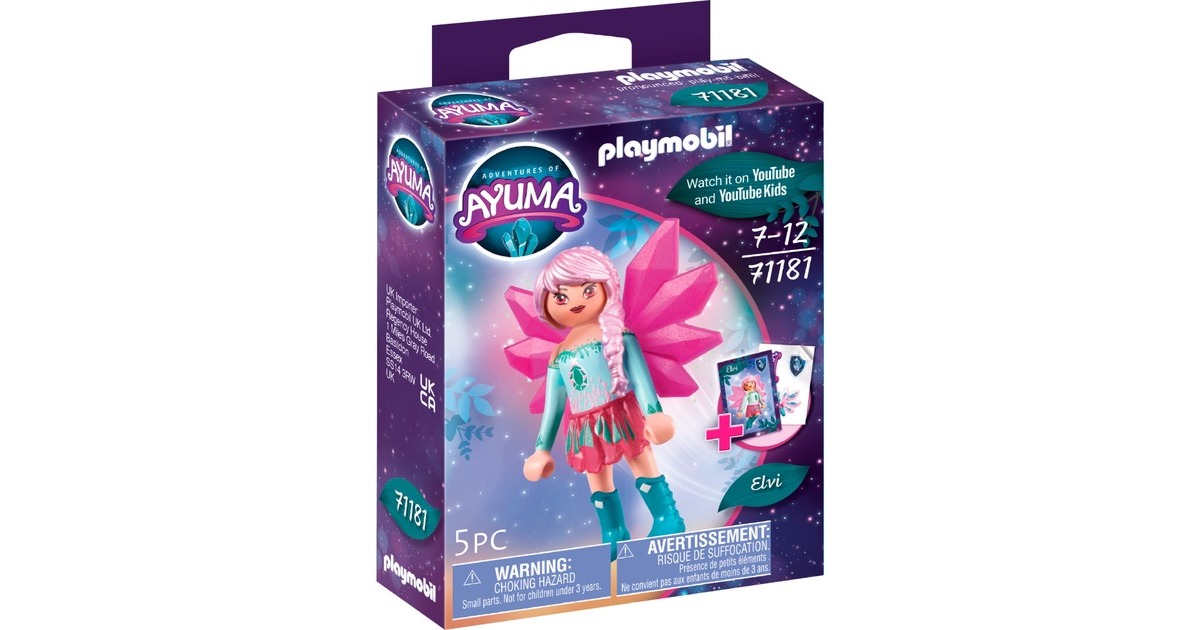 PLAYMOBIL 71181 Ayuma - Crystal Fairy Elvi, Konstruktionsspielzeug