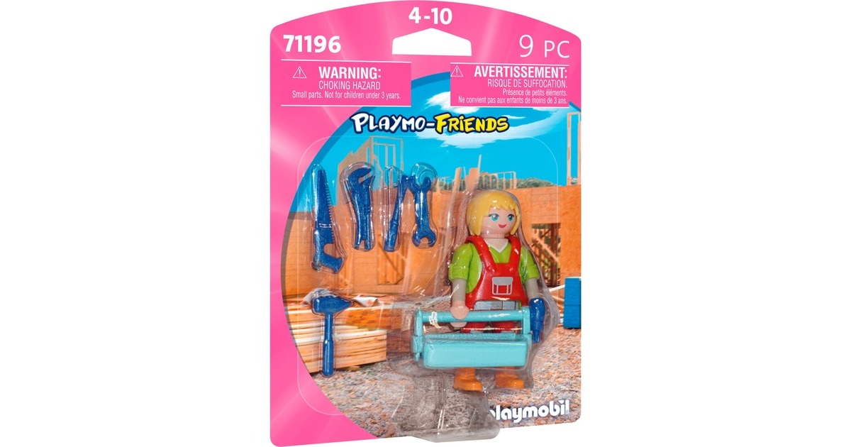 PLAYMOBIL 71196 PLAYMO-Friends Handwerkerin, Konstruktionsspielzeug