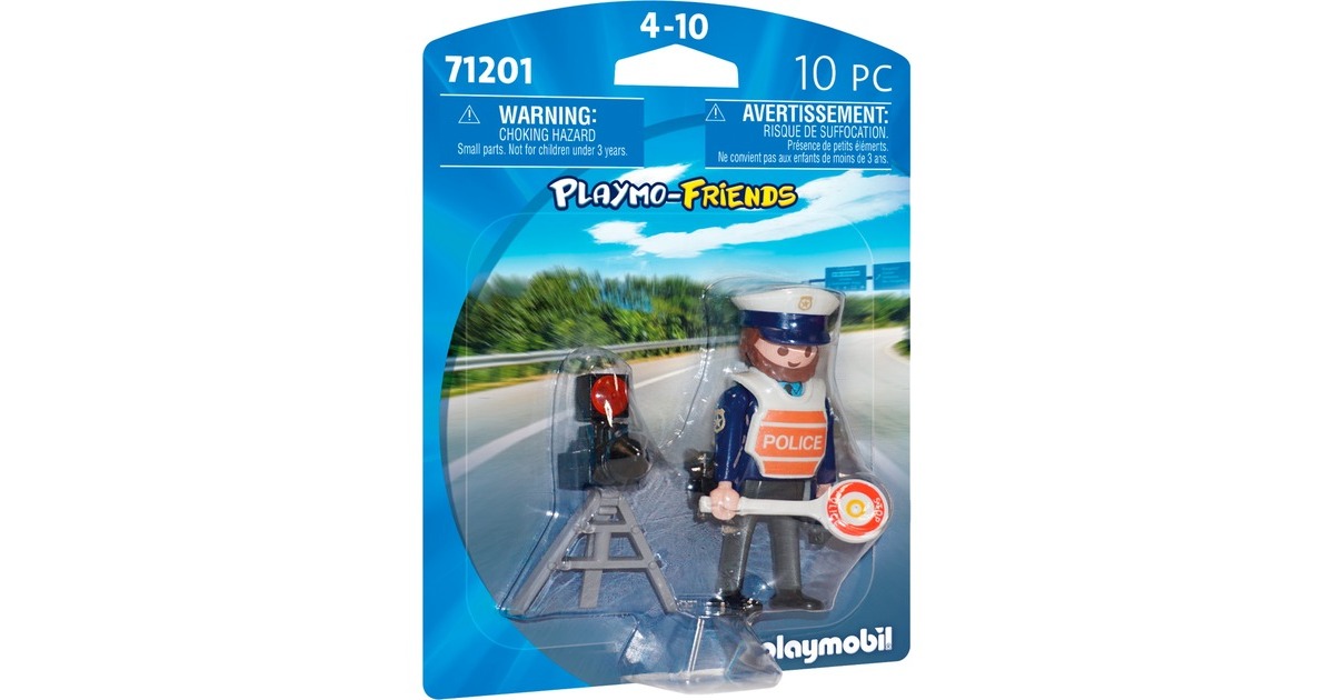 PLAYMOBIL 71201 PLAYMO-Friends Verkehrspolizist, Konstruktionsspielzeug