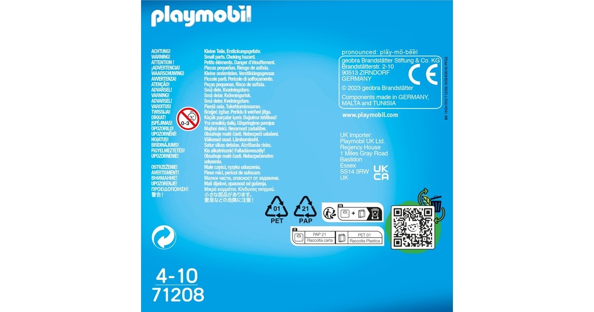 PLAYMOBIL 71208 DuoPack Eisprinzessin und Eisprinz, Konstruktionsspielzeug