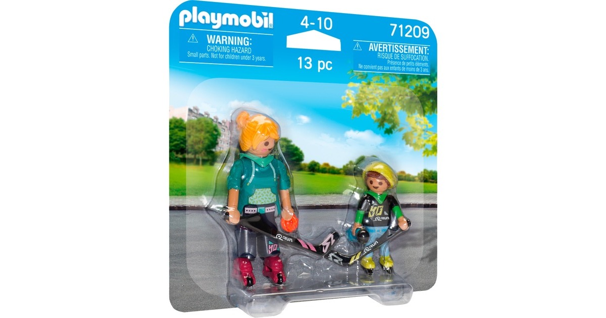 PLAYMOBIL 71209 DuoPack Inline-Hockey, Konstruktionsspielzeug