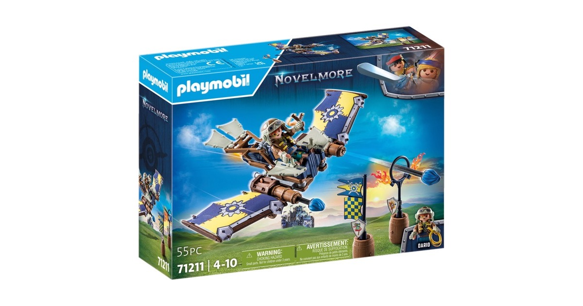 PLAYMOBIL 71211 Novelmore Darios Fluggleiter, Konstruktionsspielzeug