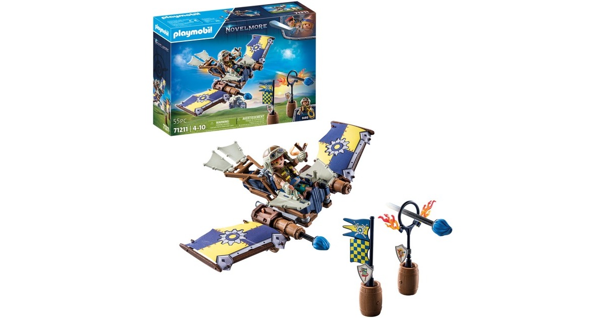 PLAYMOBIL 71211 Novelmore Darios Fluggleiter, Konstruktionsspielzeug