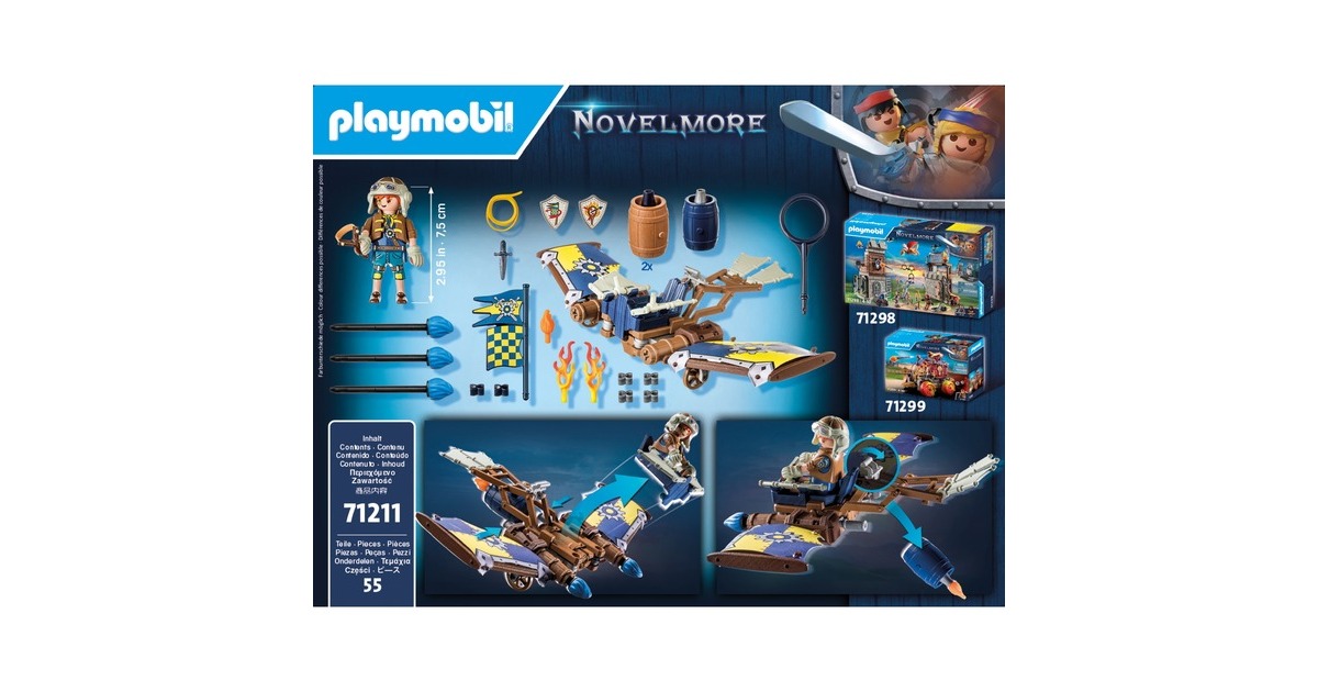 PLAYMOBIL 71211 Novelmore Darios Fluggleiter, Konstruktionsspielzeug