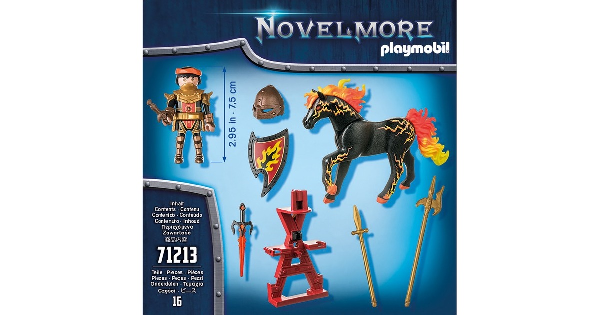 PLAYMOBIL 71213 Novelmore Burnham Raiders - Feuerritter, Konstruktionsspielzeug