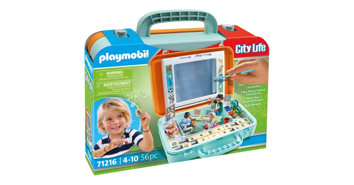 PLAYMOBIL 71216 City Life Lernkoffer, Konstruktionsspielzeug