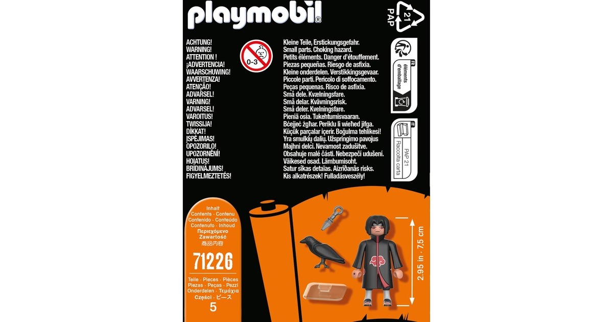 PLAYMOBIL 71226 Naruto Shippuden - Itachi Akatsuki, Konstruktionsspielzeug
