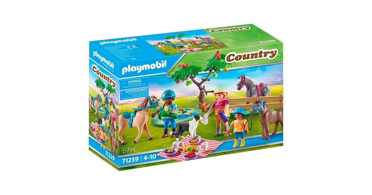 PLAYMOBIL 71239 Picknickausflug mit Pferden, Konstruktionsspielzeug