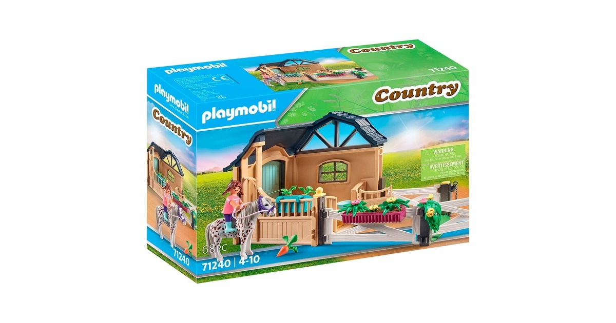 PLAYMOBIL 71240 Playm. Reitstallerweiterung, Konstruktionsspielzeug