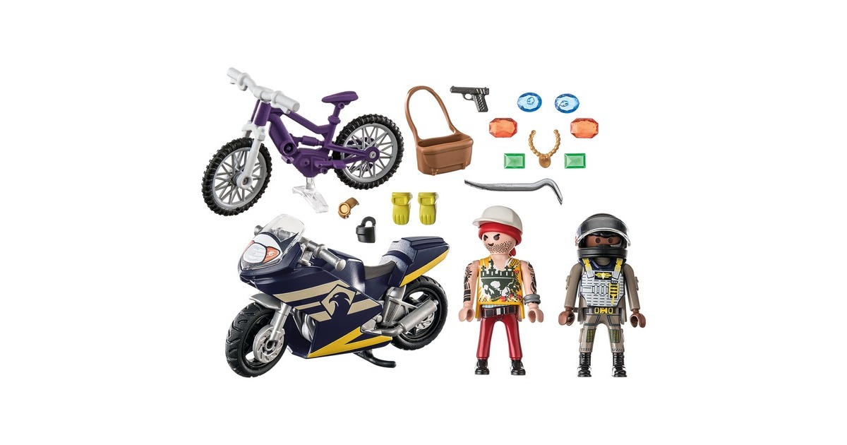 PLAYMOBIL 71255 City Action Starter Pack SEK und Juwelendieb, Konstruktionsspielzeug